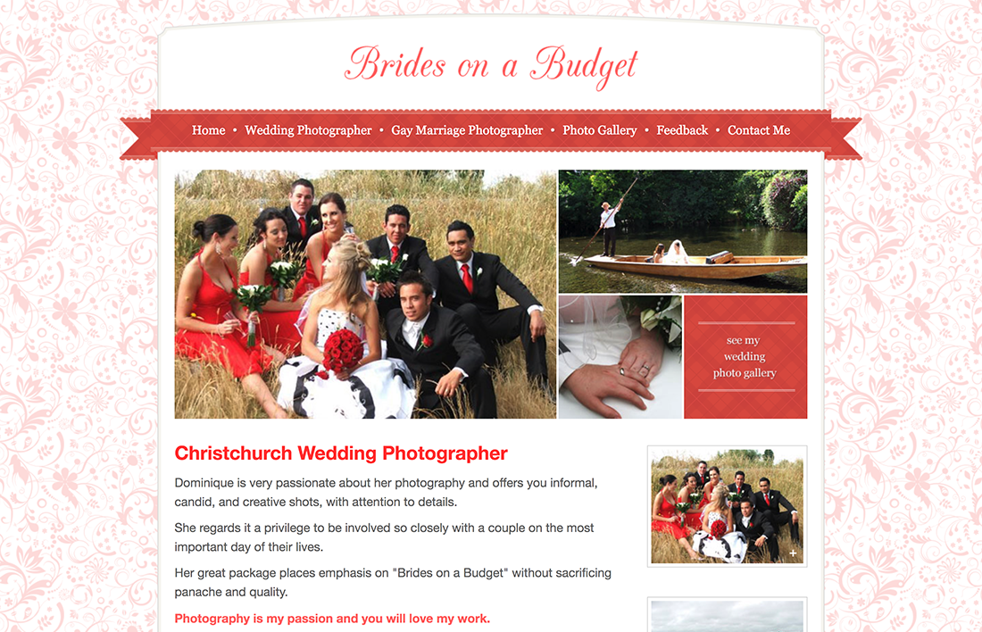 Brides on a Budget Website